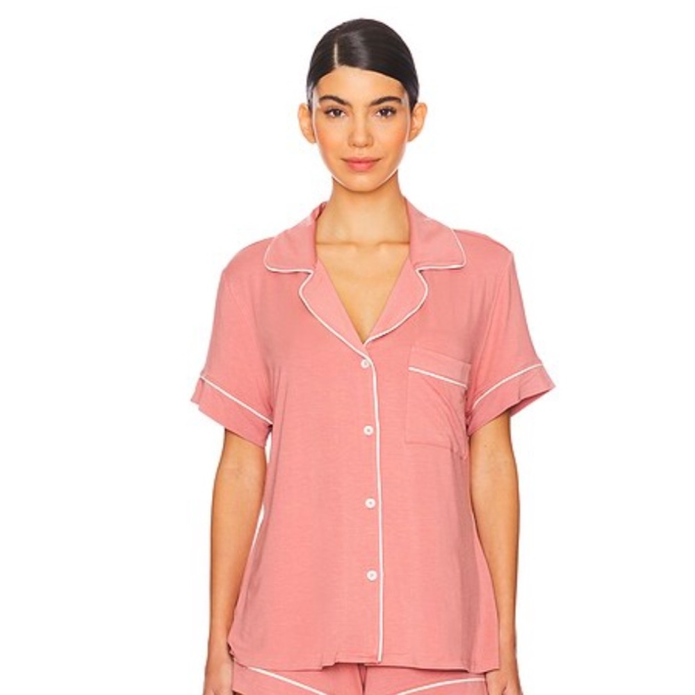 Gisele Relaxed top in Old Rose & Ivory